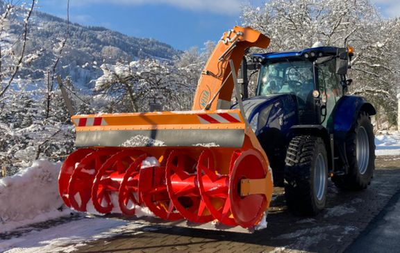 New Holland T6.180AC, BEFA GMBH, Westa Schneefräse